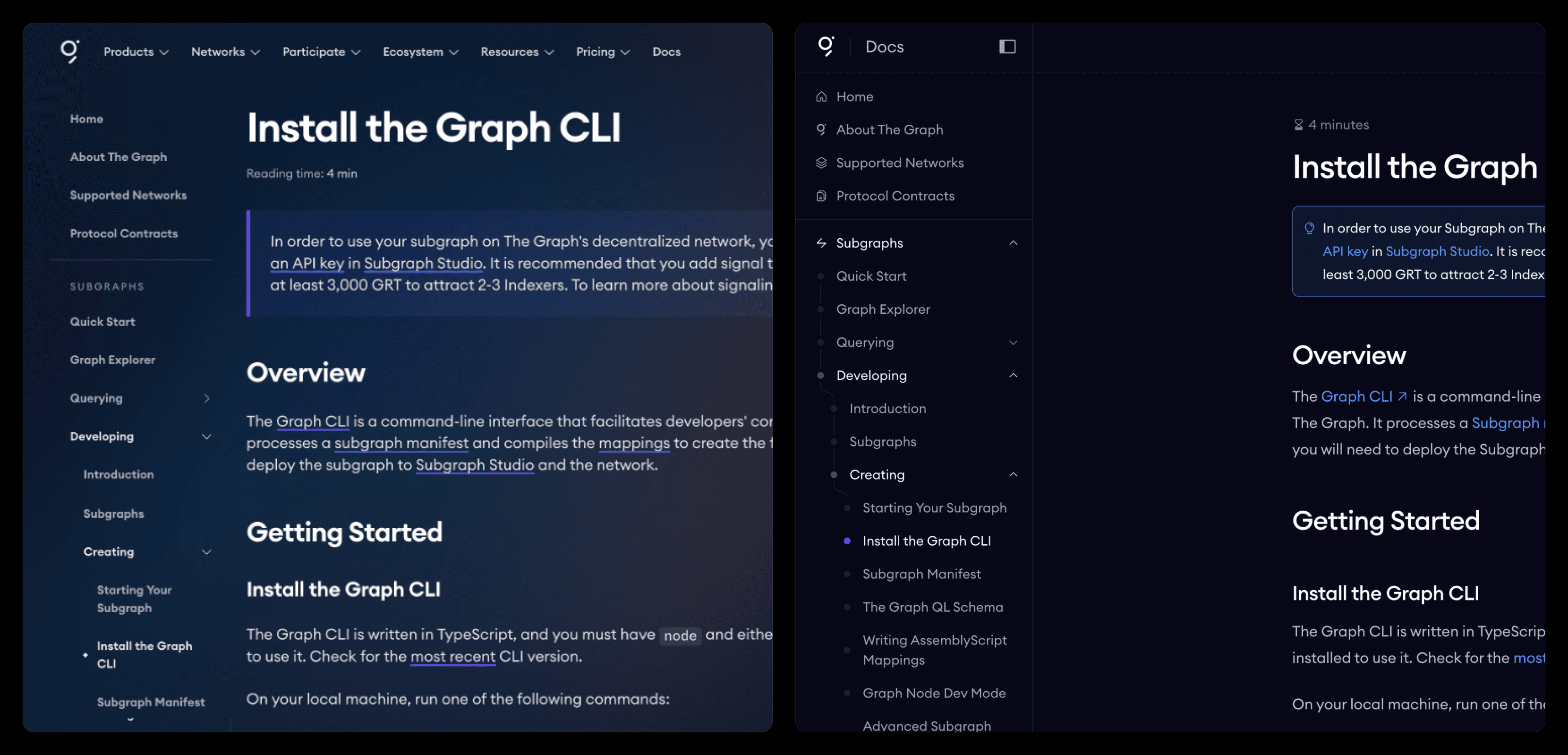 Content page comparison