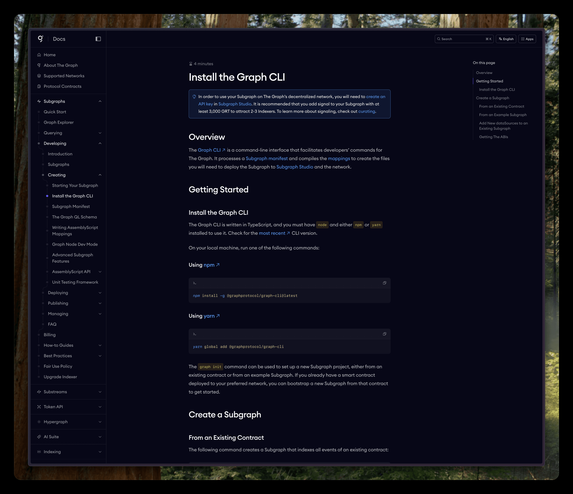 Content page